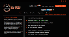 Desktop Screenshot of lilzekesbailbonds.com