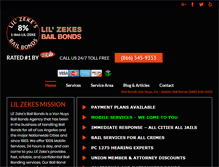 Tablet Screenshot of lilzekesbailbonds.com